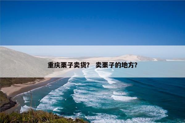 重庆栗子卖货？ 卖栗子的地方？