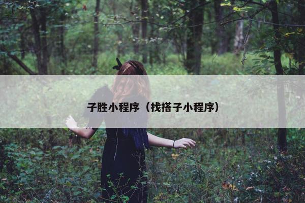 子胜小程序（找搭子小程序）
