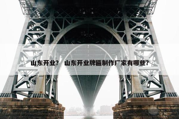 山东开业？ 山东开业牌匾制作厂家有哪些？