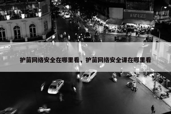 护苗网络安全在哪里看，护苗网络安全课在哪里看