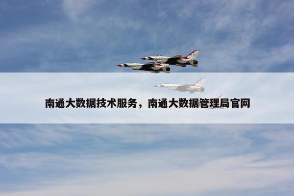 南通大数据技术服务，南通大数据管理局官网