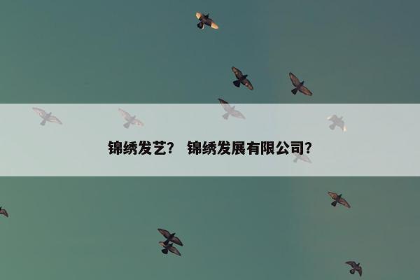 锦绣发艺？ 锦绣发展有限公司？
