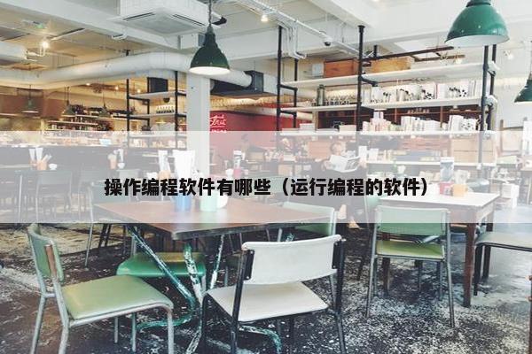 操作编程软件有哪些（运行编程的软件）