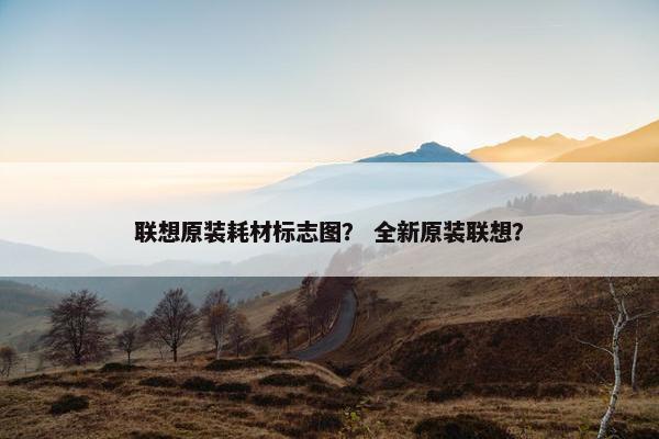 联想原装耗材标志图？ 全新原装联想？