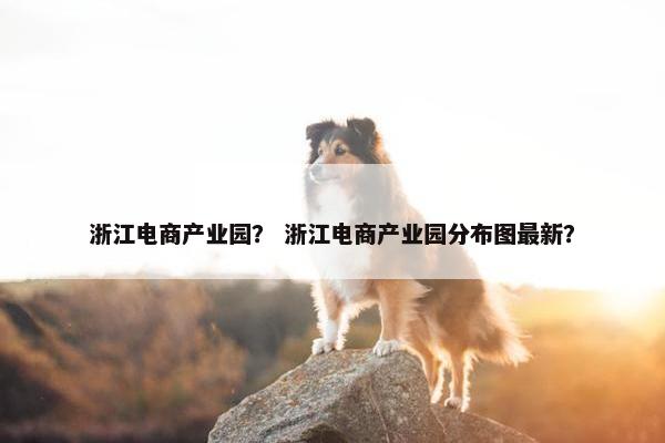 浙江电商产业园？ 浙江电商产业园分布图最新？