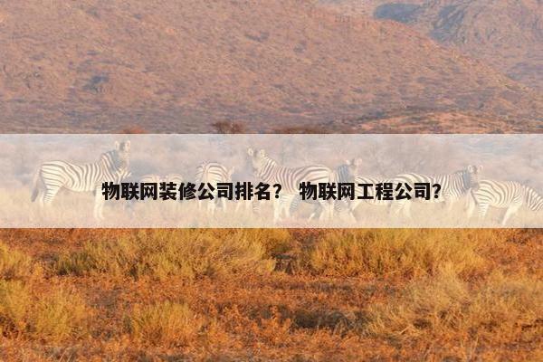 物联网装修公司排名？ 物联网工程公司？
