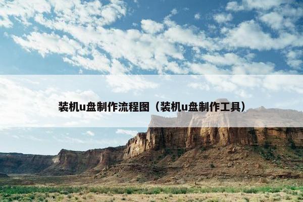 装机u盘制作流程图（装机u盘制作工具）