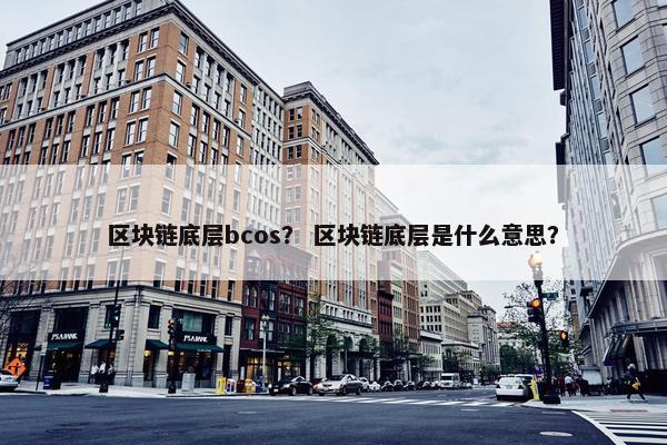 区块链底层bcos？ 区块链底层是什么意思？