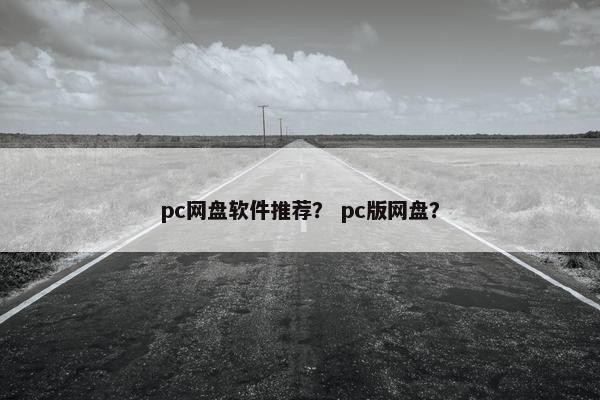 pc网盘软件推荐？ pc版网盘？