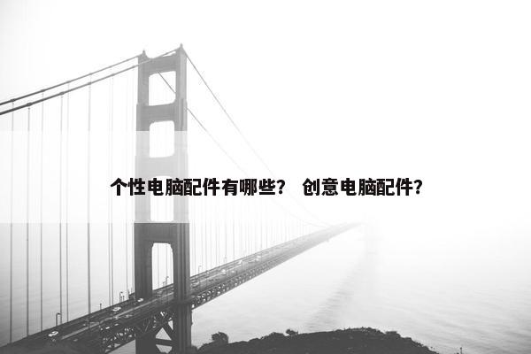 个性电脑配件有哪些？ 创意电脑配件？