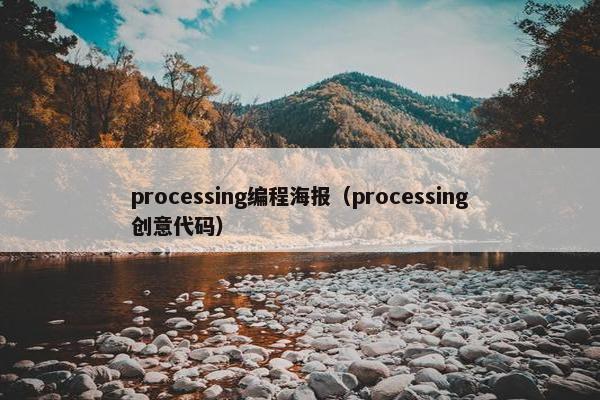processing编程海报（processing创意代码）
