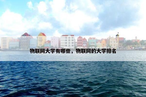 物联网大学有哪些，物联网的大学排名