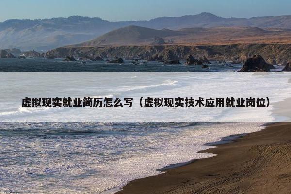 虚拟现实就业简历怎么写（虚拟现实技术应用就业岗位）