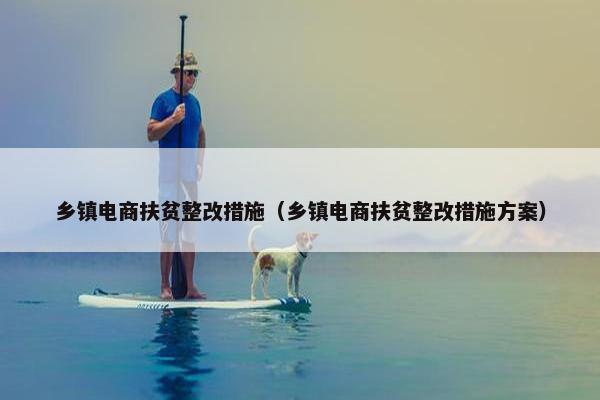 乡镇电商扶贫整改措施（乡镇电商扶贫整改措施方案）