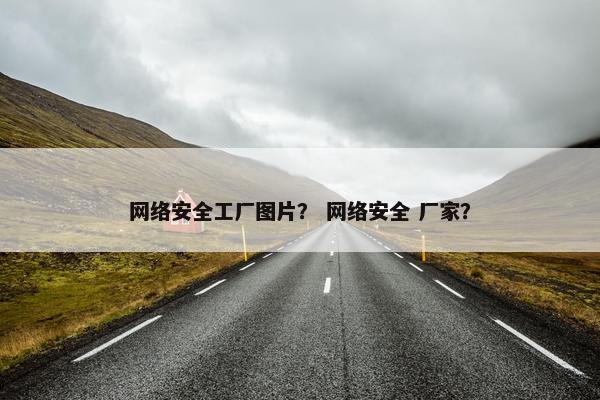 网络安全工厂图片？ 网络安全 厂家？