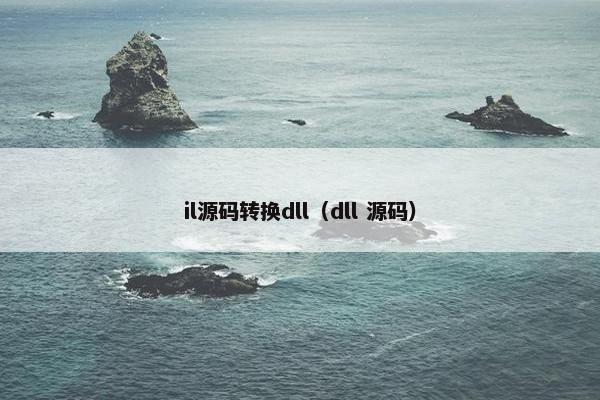 il源码转换dll（dll 源码）
