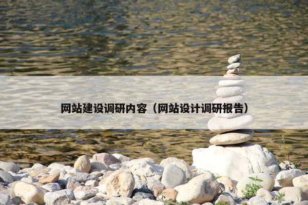 网站建设调研内容（网站设计调研报告）