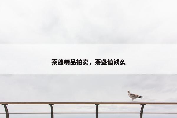茶盏精品拍卖，茶盏值钱么