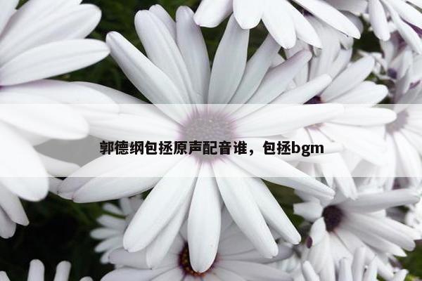 郭德纲包拯原声配音谁，包拯bgm