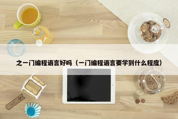 之一门编程语言好吗（一门编程语言要学到什么程度）