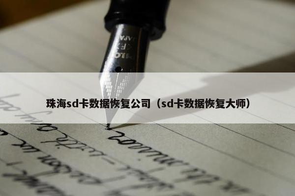 珠海sd卡数据恢复公司（sd卡数据恢复大师）