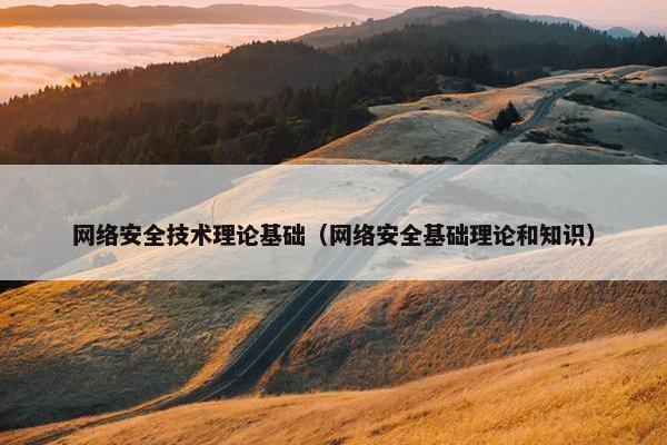 网络安全技术理论基础（网络安全基础理论和知识）