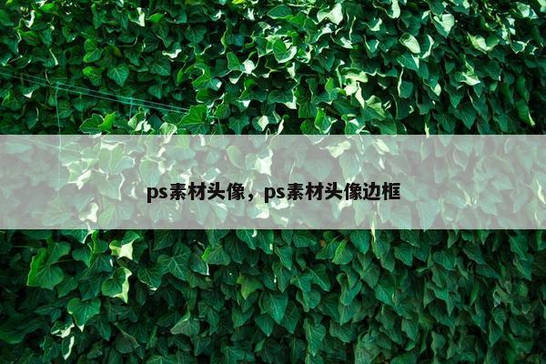 ps素材头像，ps素材头像边框