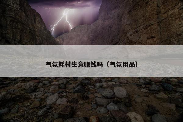 气氛耗材生意赚钱吗（气氛用品）