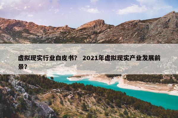 虚拟现实行业白皮书？ 2021年虚拟现实产业发展前景？