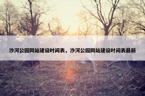沙河公园网站建设时间表，沙河公园网站建设时间表最新