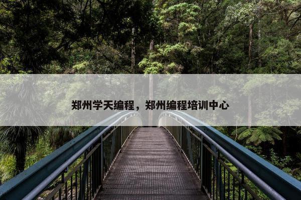 郑州学天编程，郑州编程培训中心