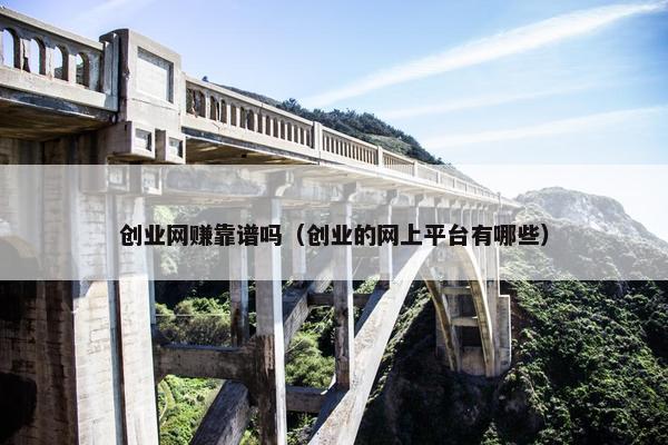 创业网赚靠谱吗（创业的网上平台有哪些）
