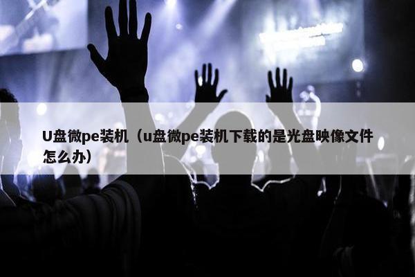 U盘微pe装机（u盘微pe装机下载的是光盘映像文件怎么办）