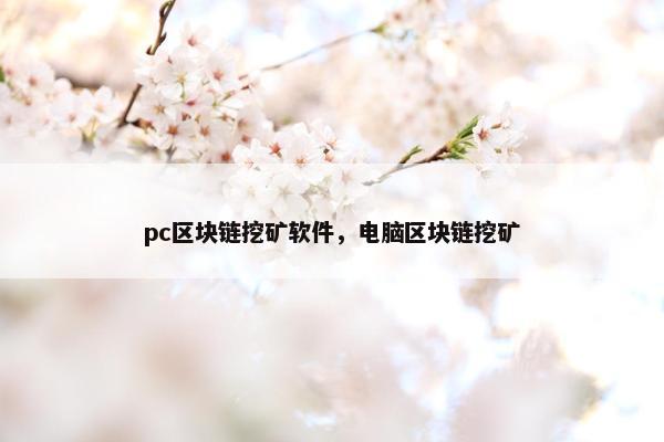 pc区块链挖矿软件，电脑区块链挖矿