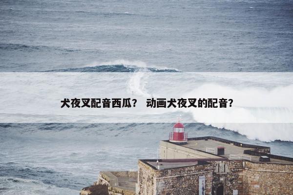 犬夜叉配音西瓜？ 动画犬夜叉的配音？