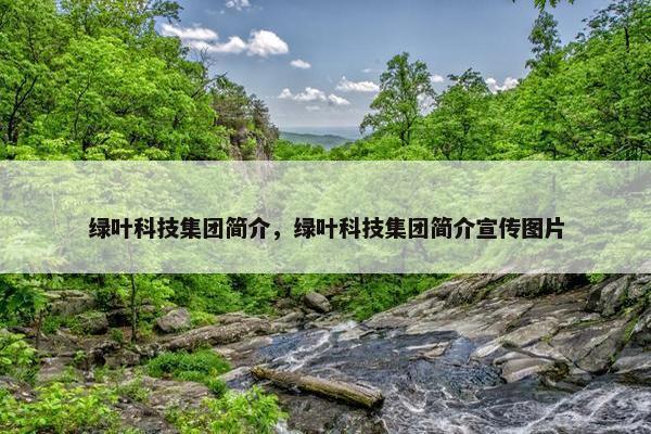 绿叶科技集团简介，绿叶科技集团简介宣传图片