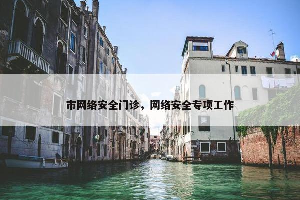 市网络安全门诊，网络安全专项工作