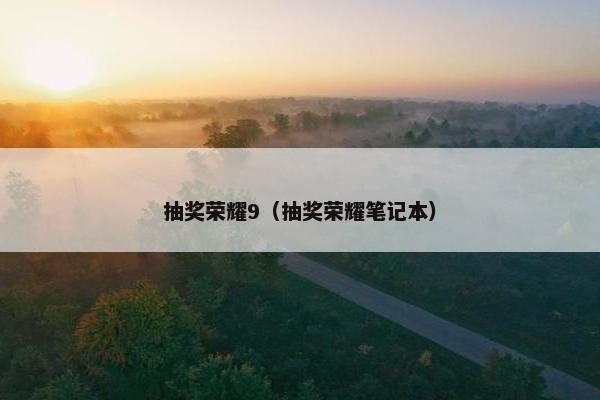 抽奖荣耀9（抽奖荣耀笔记本）
