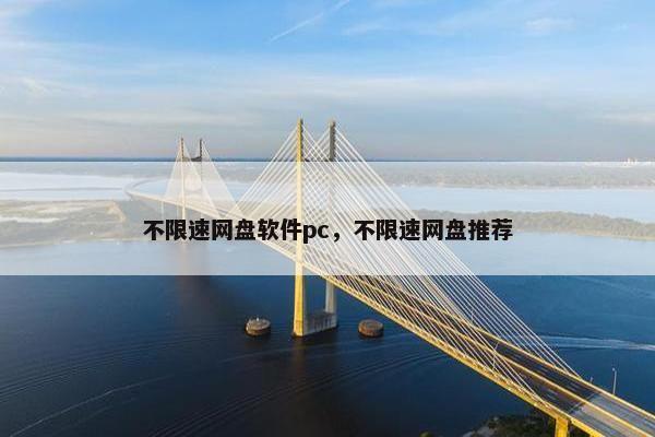 不限速网盘软件pc，不限速网盘推荐