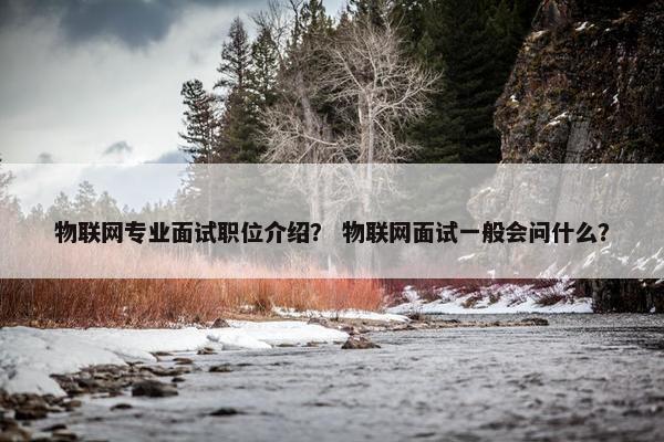 物联网专业面试职位介绍？ 物联网面试一般会问什么？