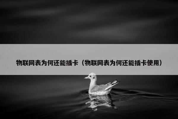 物联网表为何还能插卡（物联网表为何还能插卡使用）