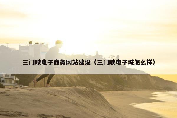 三门峡电子商务网站建设（三门峡电子城怎么样）