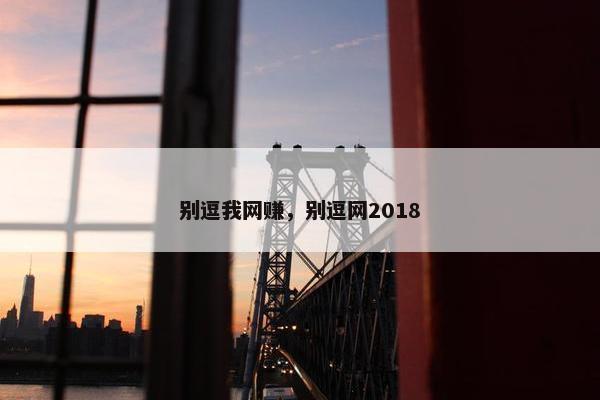 别逗我网赚，别逗网2018