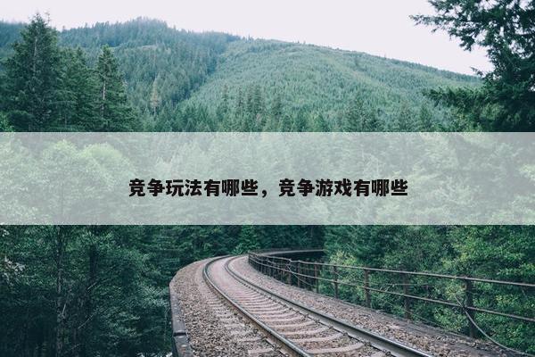 竞争玩法有哪些，竞争游戏有哪些