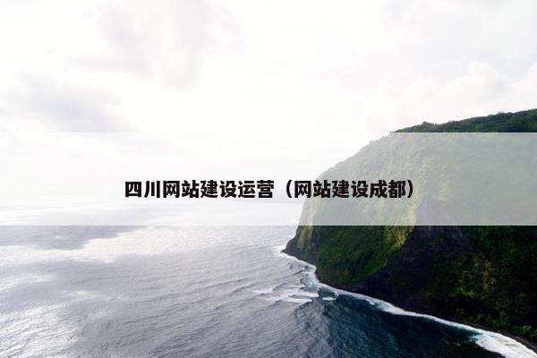 四川网站建设运营（网站建设成都）