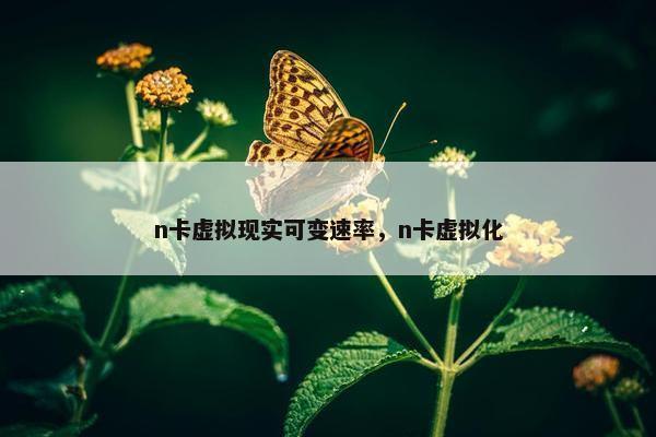n卡虚拟现实可变速率，n卡虚拟化