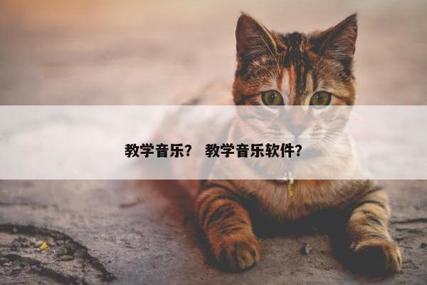 教学音乐？ 教学音乐软件？