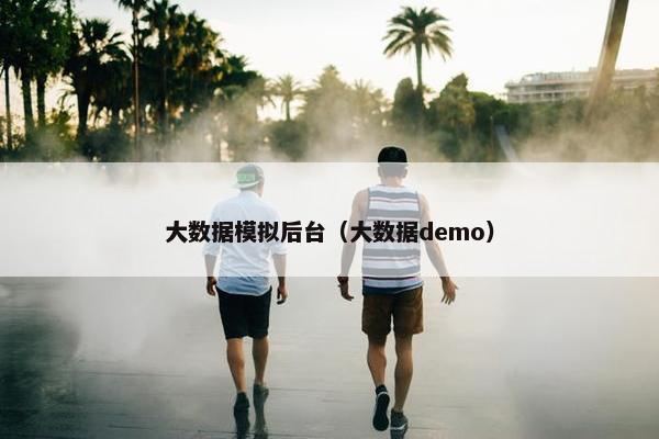 大数据模拟后台（大数据demo）