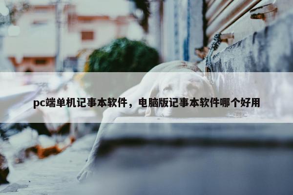pc端单机记事本软件，电脑版记事本软件哪个好用