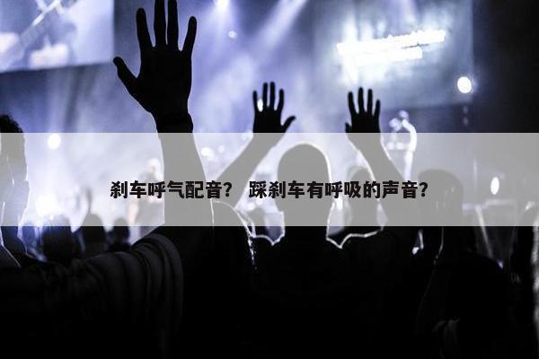 刹车呼气配音？ 踩刹车有呼吸的声音？